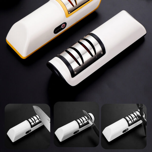 USB Rechargeable Automatic Electric Knife Sharpener - Image 2