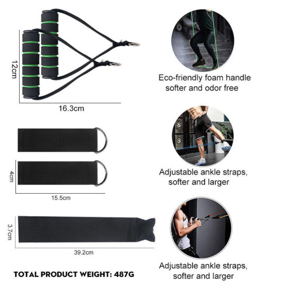 Pull Rope Elastic Strength Training Set - Image 2