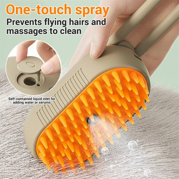 3 In1Electric Steam Spray For Pet Hair Brush - Image 4