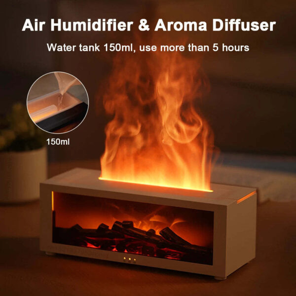 3D Flame Aromatherapy Humidifier Machine - Image 3