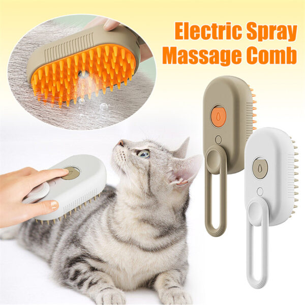 3 In1Electric Steam Spray For Pet Hair Brush