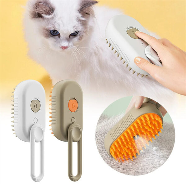 3 In1Electric Steam Spray For Pet Hair Brush - Image 8