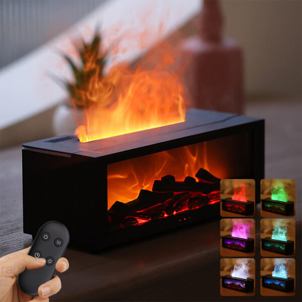 3D Flame Aromatherapy Humidifier Machine