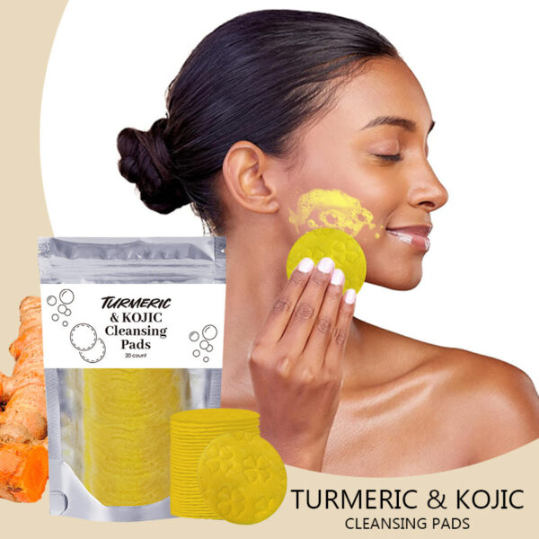 Turmeric Exfoliating Cleansing Pads Compressed Facial Sponges Skin - Image 6