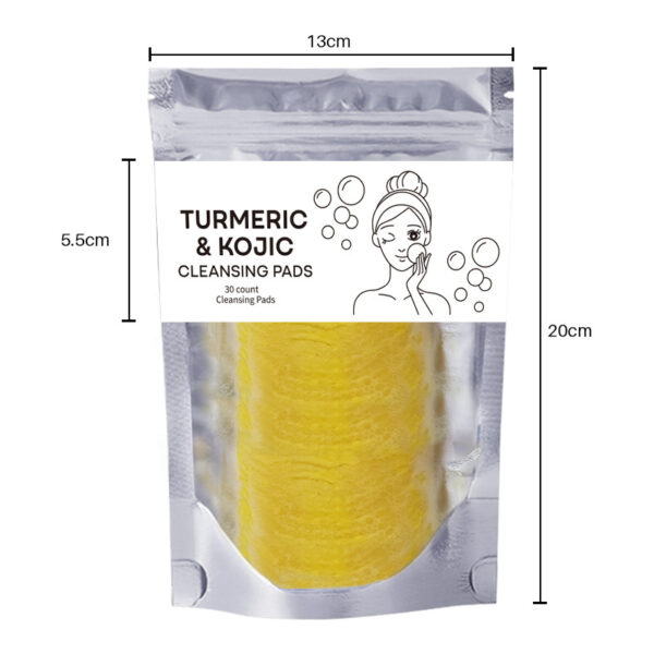 Turmeric Exfoliating Cleansing Pads Compressed Facial Sponges Skin - Image 7