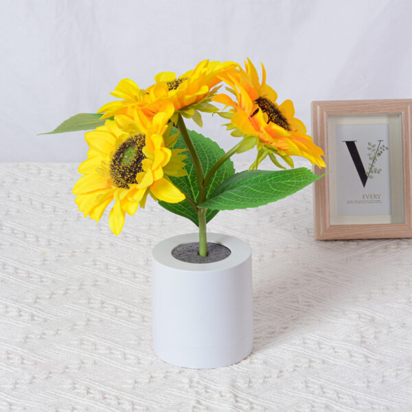 Rechargeable Sunflower Led Simulation Table Lamp