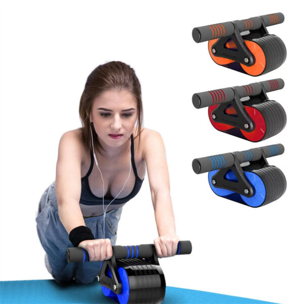 Double Wheel Abdominal Exercise Trainer