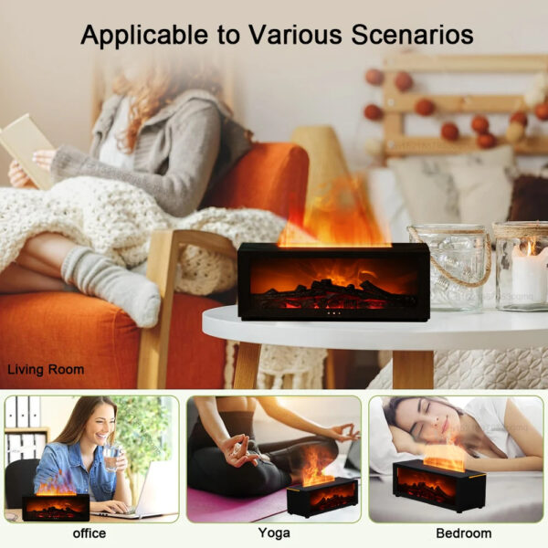 3D Flame Aromatherapy Humidifier Machine - Image 6