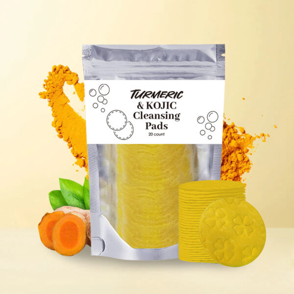 Turmeric Exfoliating Cleansing Pads Compressed Facial Sponges Skin - Image 8