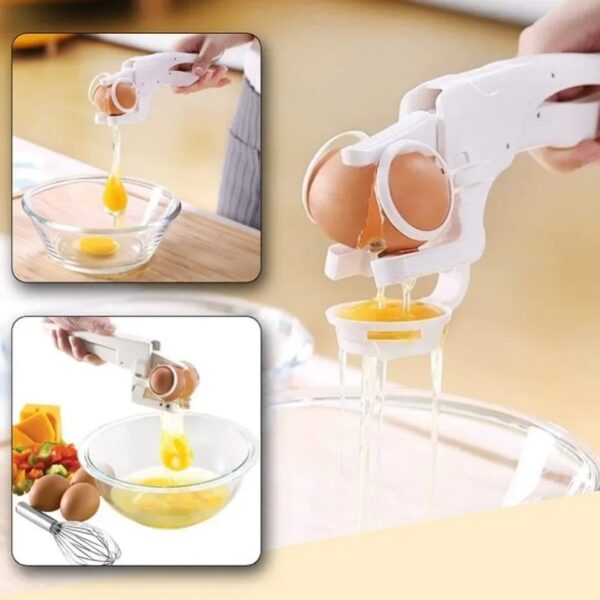 Handheld Plastic Egg Shell Cracker