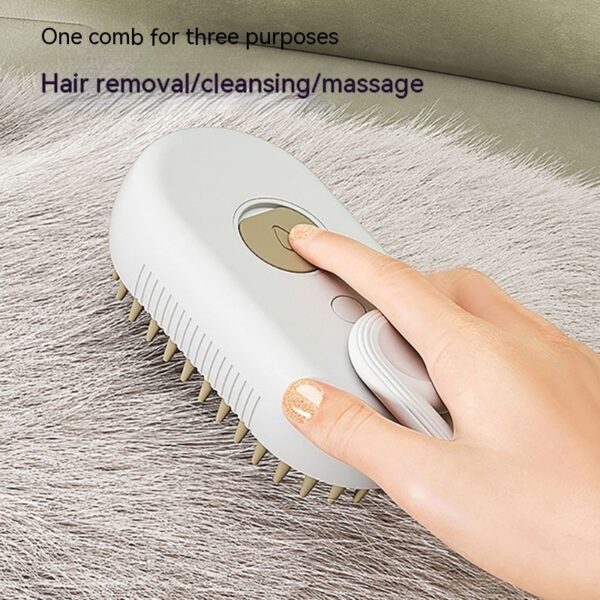 3 In1Electric Steam Spray For Pet Hair Brush - Image 2